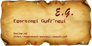 Egerszegi Gyöngyi névjegykártya