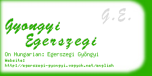 gyongyi egerszegi business card